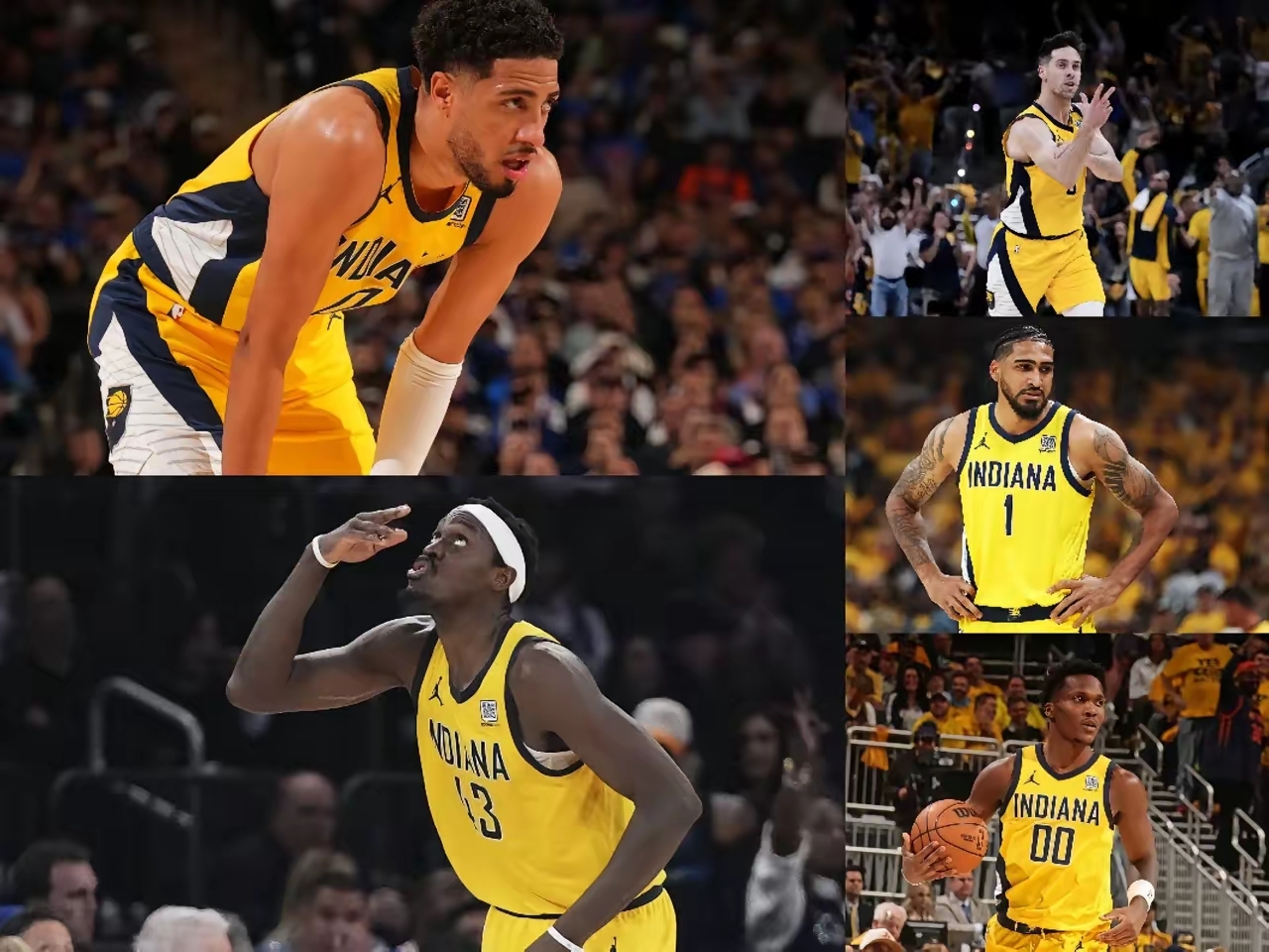 包含步行者横扫四川队，麦科勒姆状态火热的词条