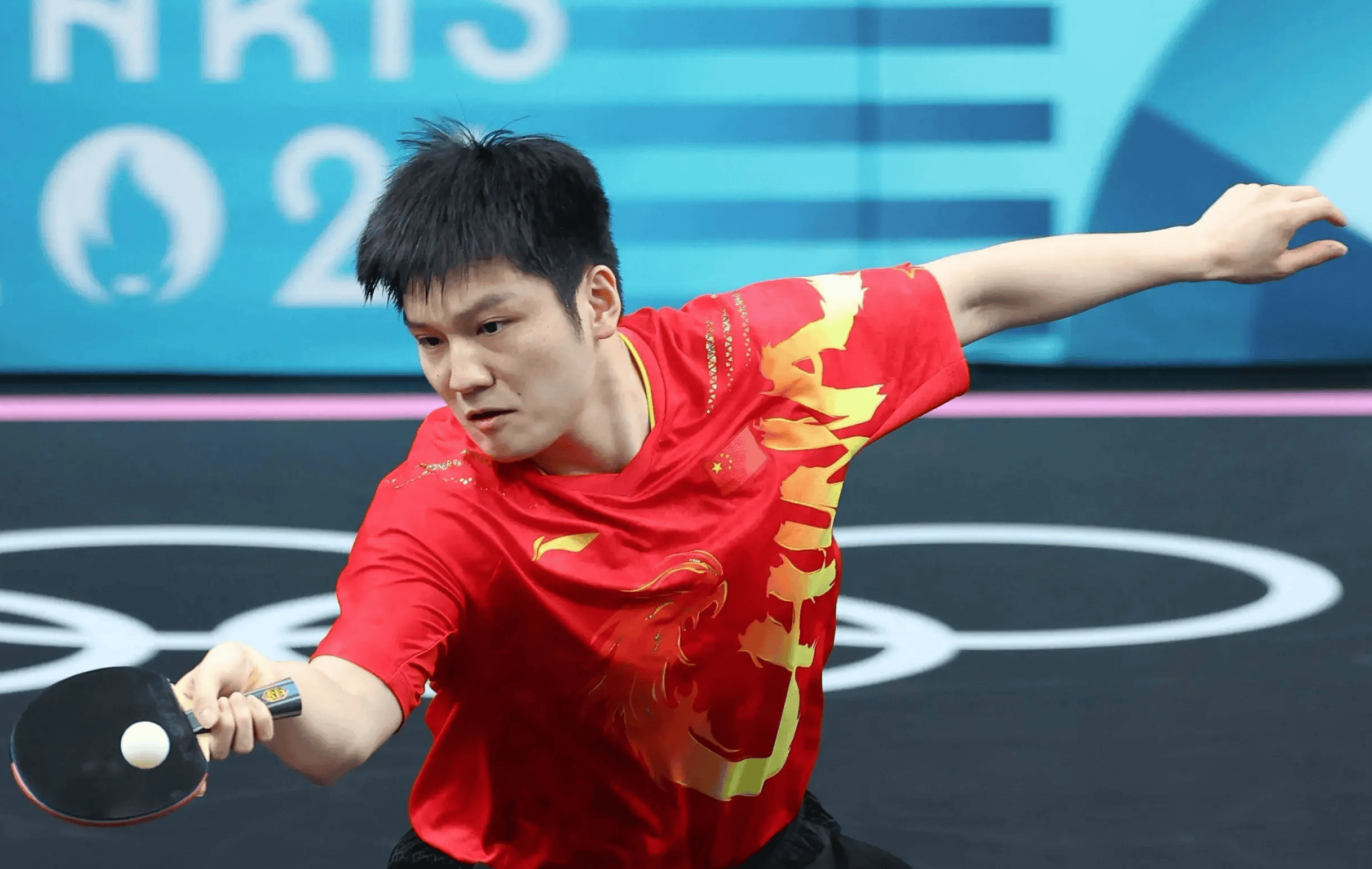 包含中国乒乓球队强势法国乒乓球队，樊振东打破历史纪录的词条